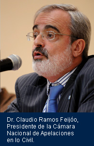 Dr. Claudio Ramos Feijo, Presidente de la Cmara Nacional de Apelaciones en lo Civil.